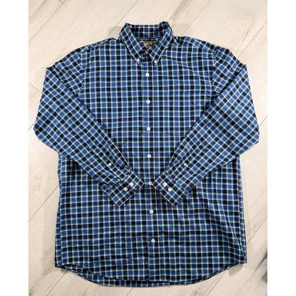 Duluth Trading Co Other - Duluth Trading Co. Wrinkle Fighter Long Sleeve Plaid Shirt Size Large Tall